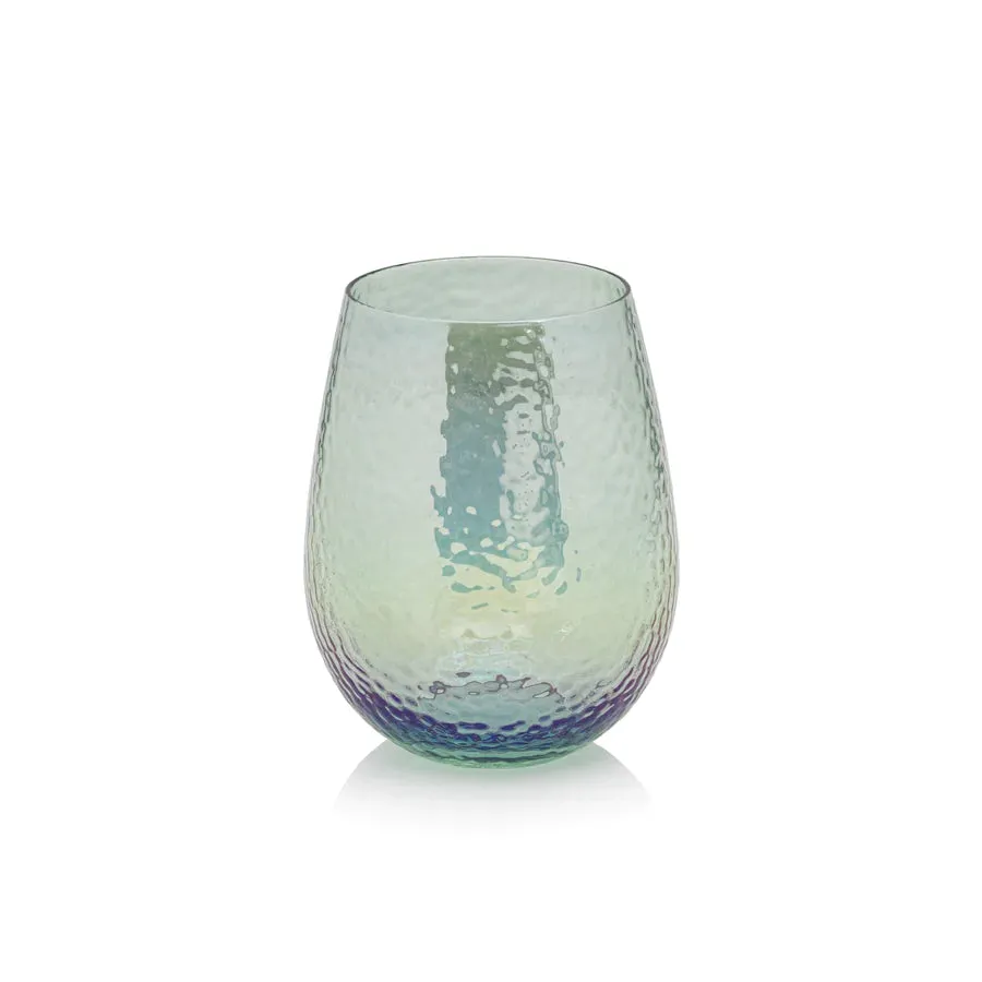 Aperitivo Stemless Glass-Blue Luster
