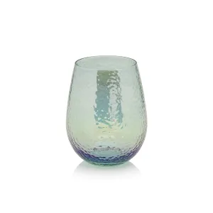 Aperitivo Stemless Glass-Blue Luster