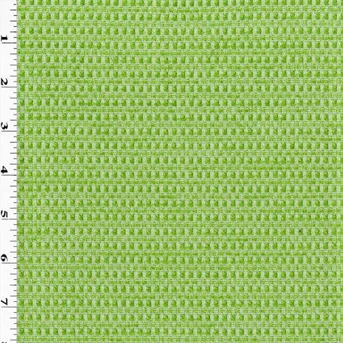 Apple Green/White Textured Chenille Dobby Decorating Fabric