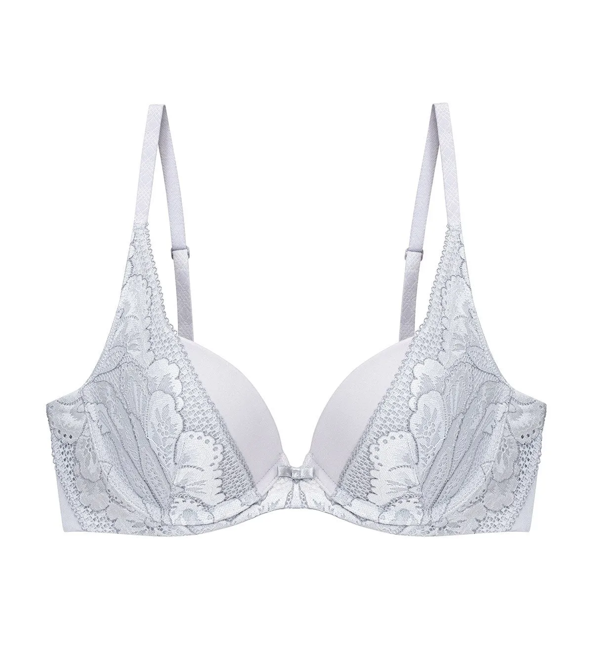 AQUA EXOTIC DEEP V WIRED PUSH-UP BRA