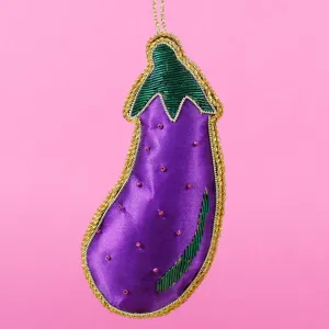 Aubergine Zari Decoration