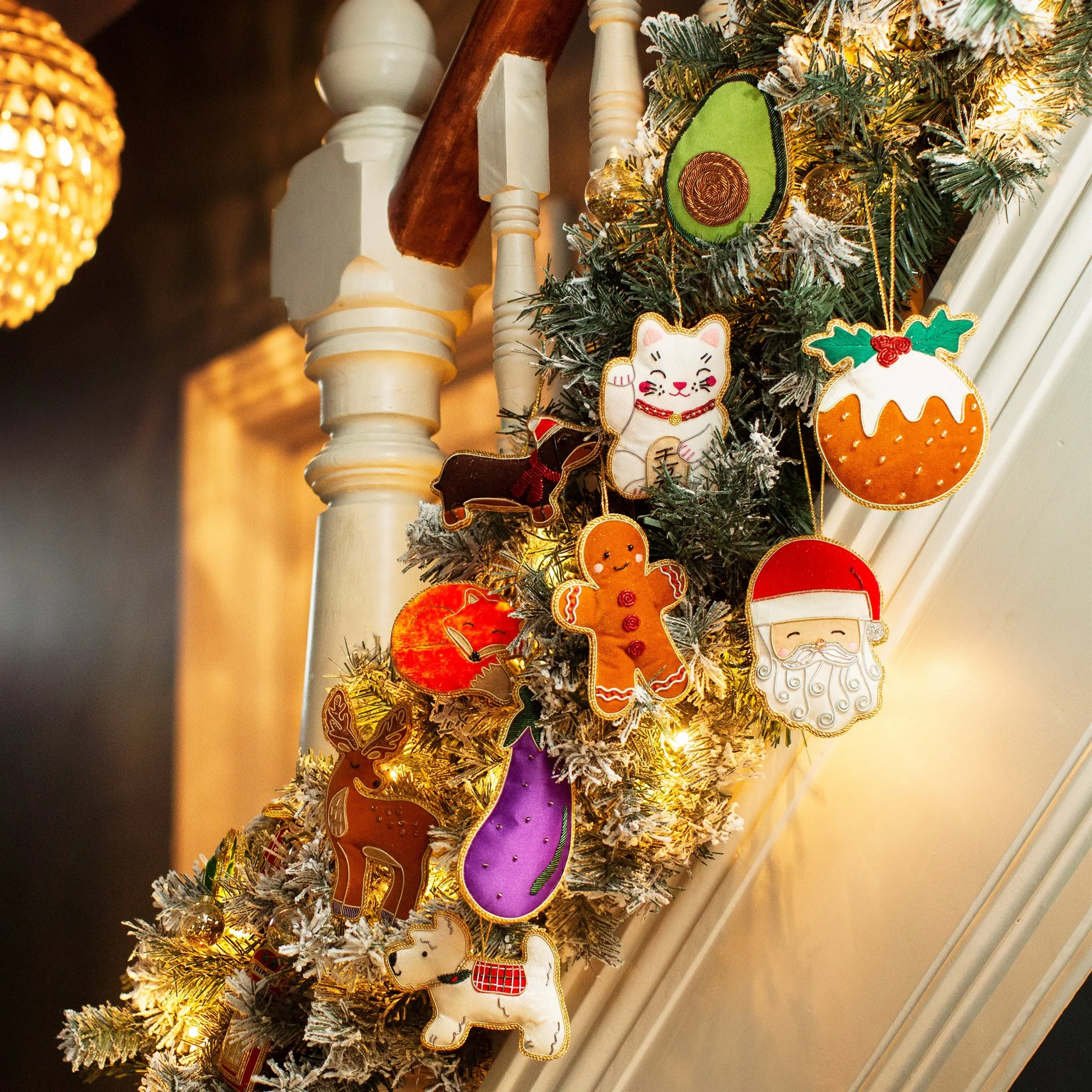 Aubergine Zari Decoration