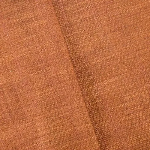 Autumn Red/Brown Slub Woven Home Decorating Fabric