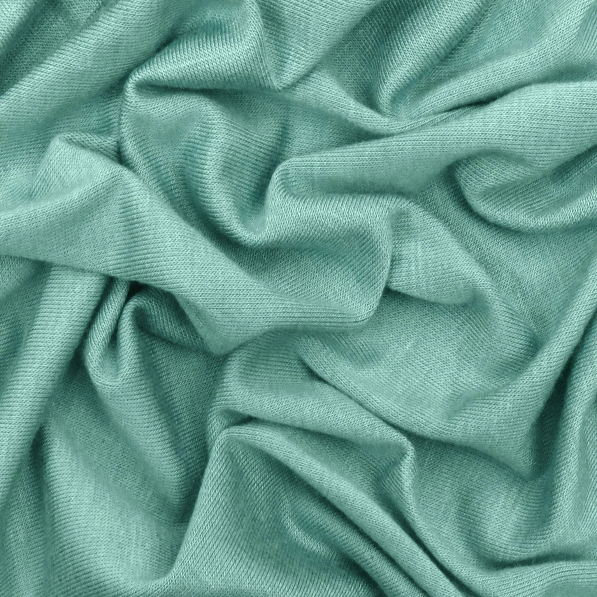 Basic Teal Solid Stretch Jersey Knit Fabric