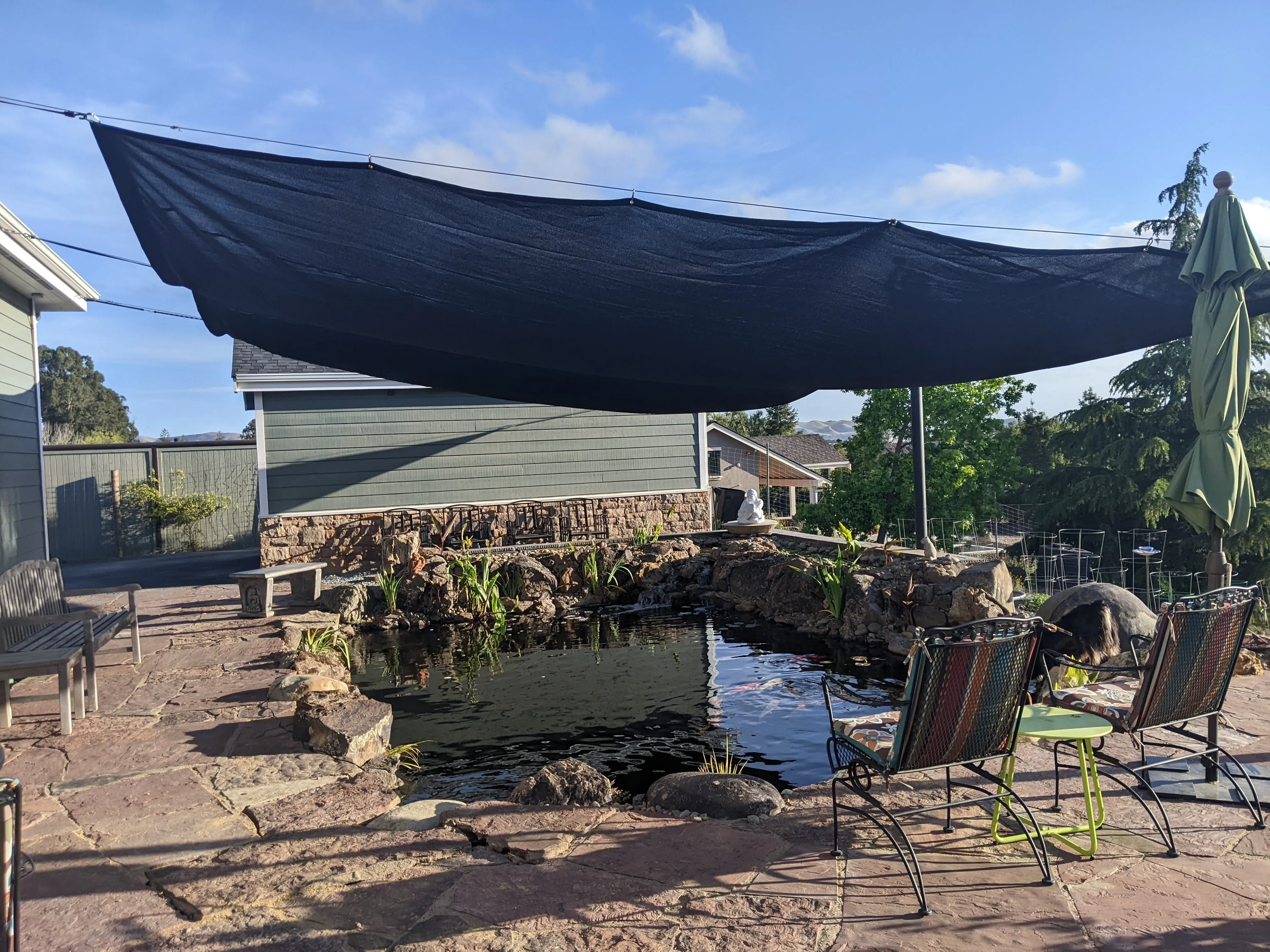 Black 86% Super Shade Mesh Tarp 14' x 20'