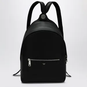 BLACK LEATHER CHIODO MEDIUM BACKPACK