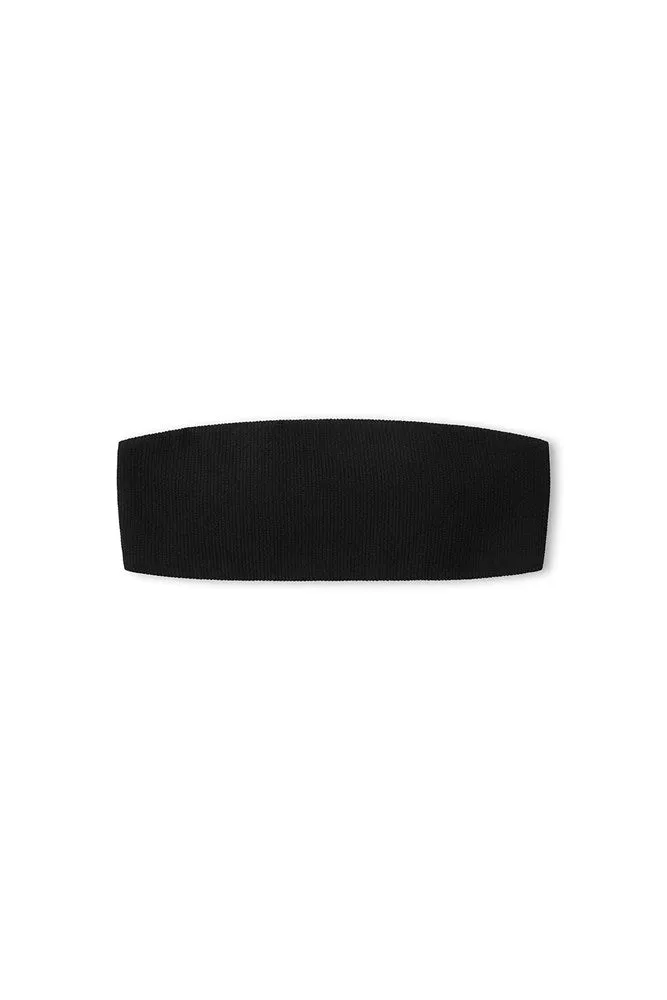 Black Textured Bandeau