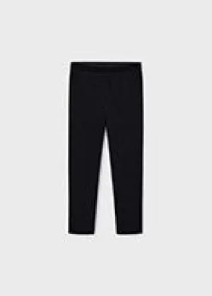 Black Textured Leggings