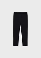 Black Textured Leggings