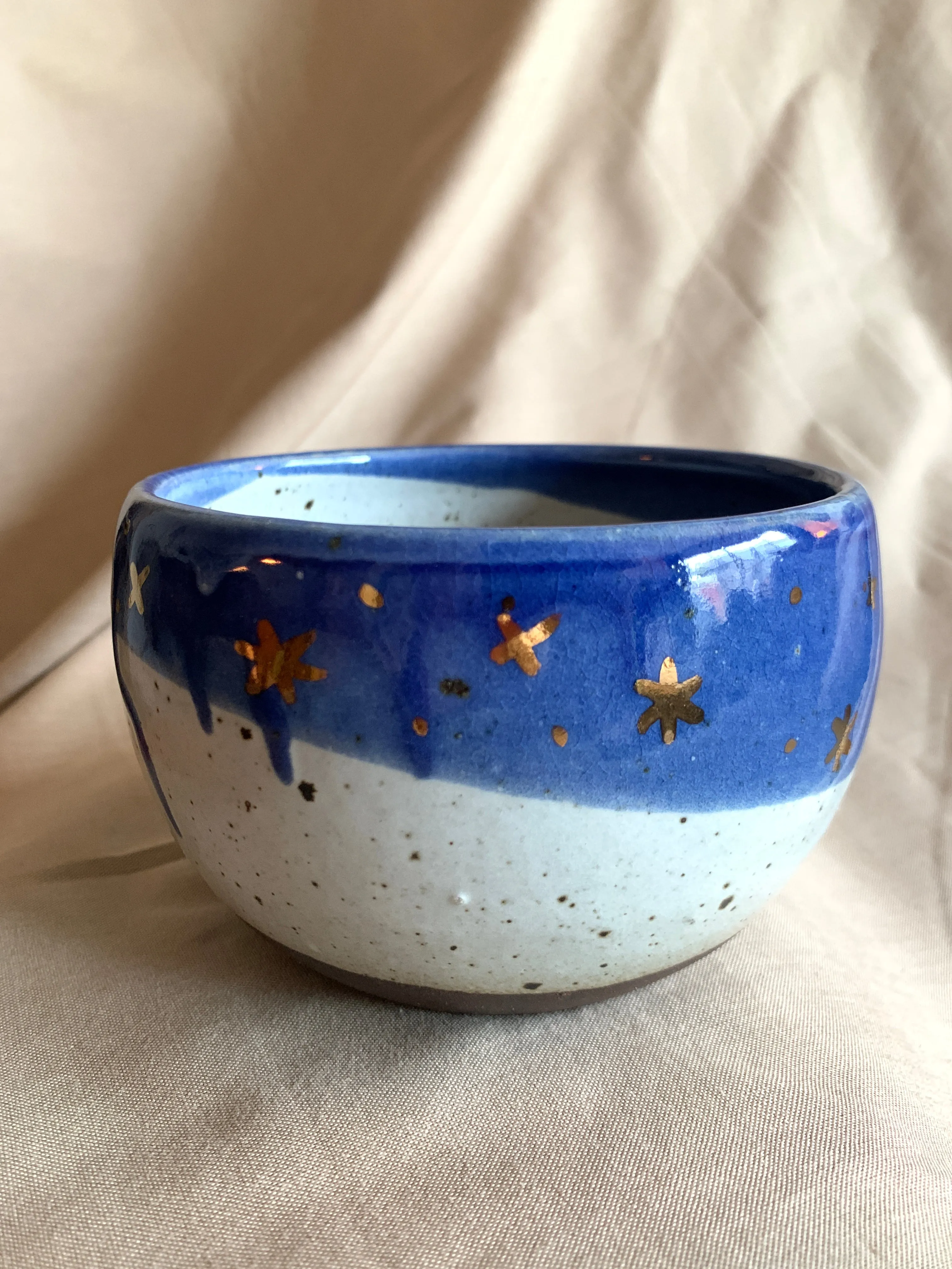 Blue-White Starry Planter