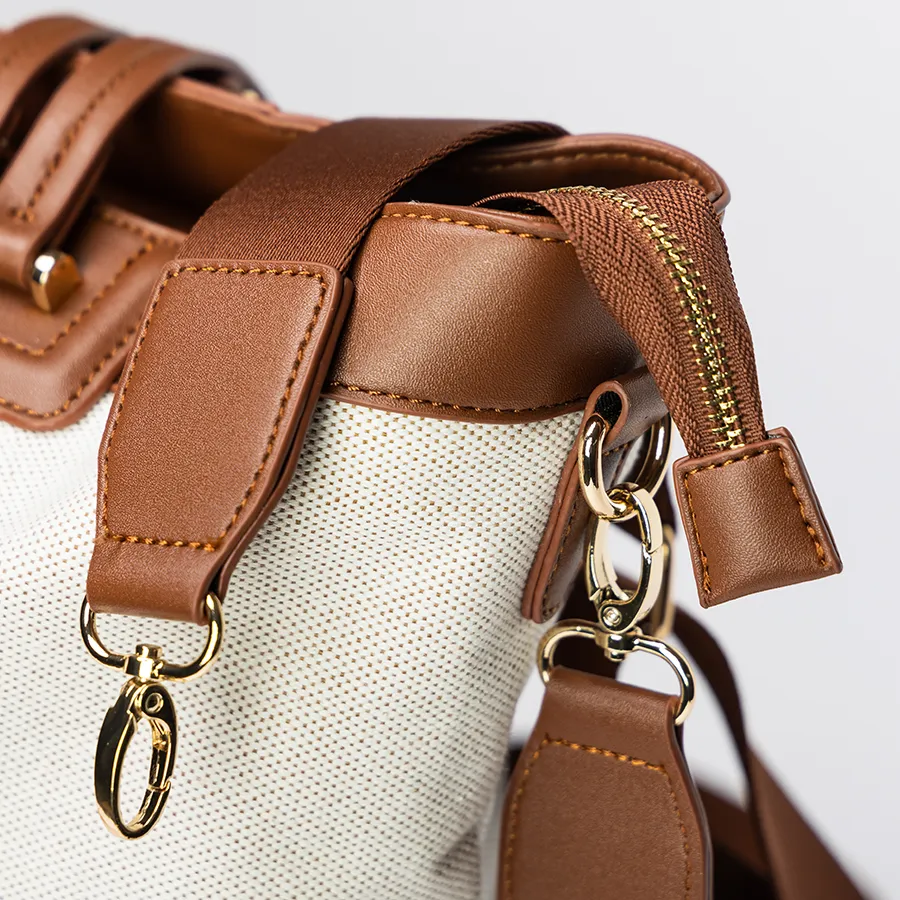 Brown Base Tote Diaper Bag