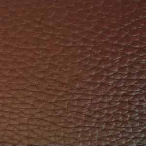 Brown Textured PVC Leather Vinyl Fabric