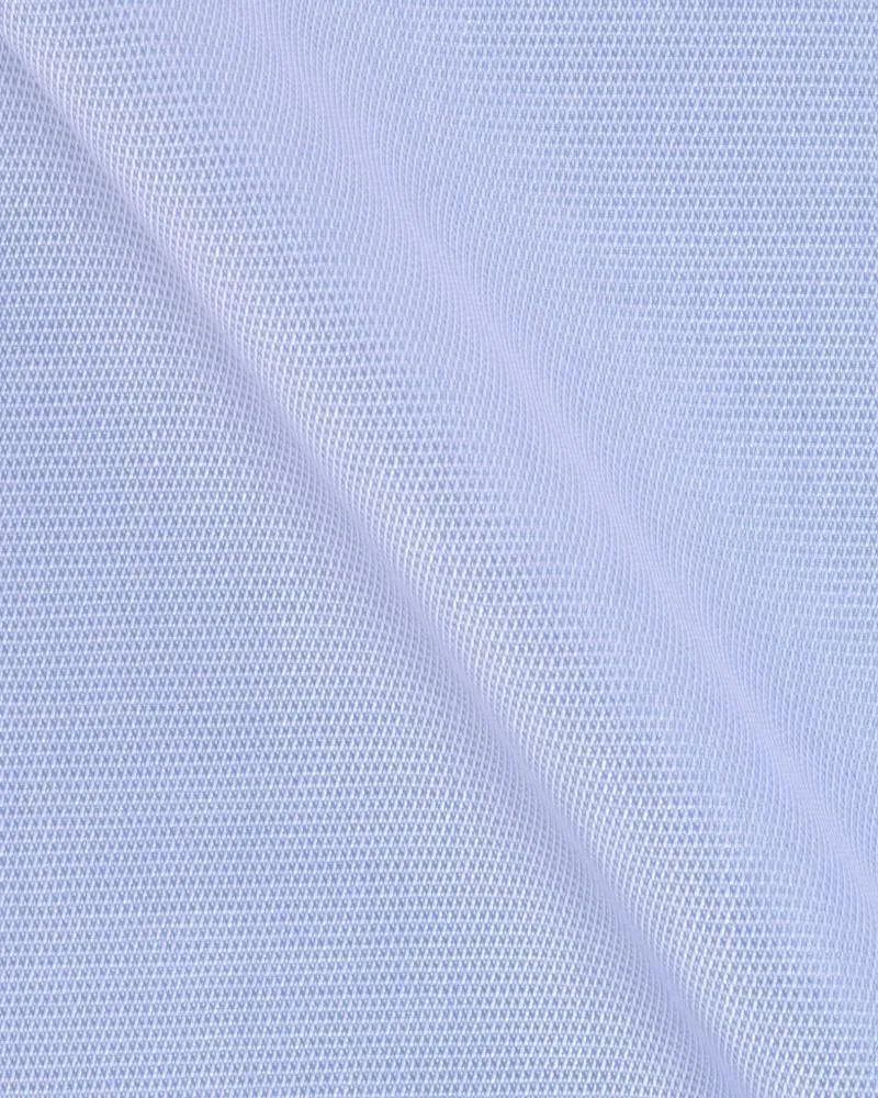 Canclini Argento Blue Textured Shirt 3080.w010.0003.col