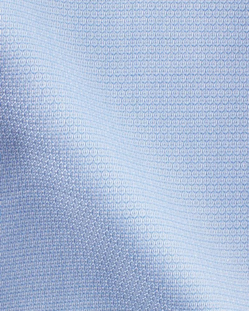 Canclini Dandy 80 Blue Textured Shirt 2640.w16120.0021.f03