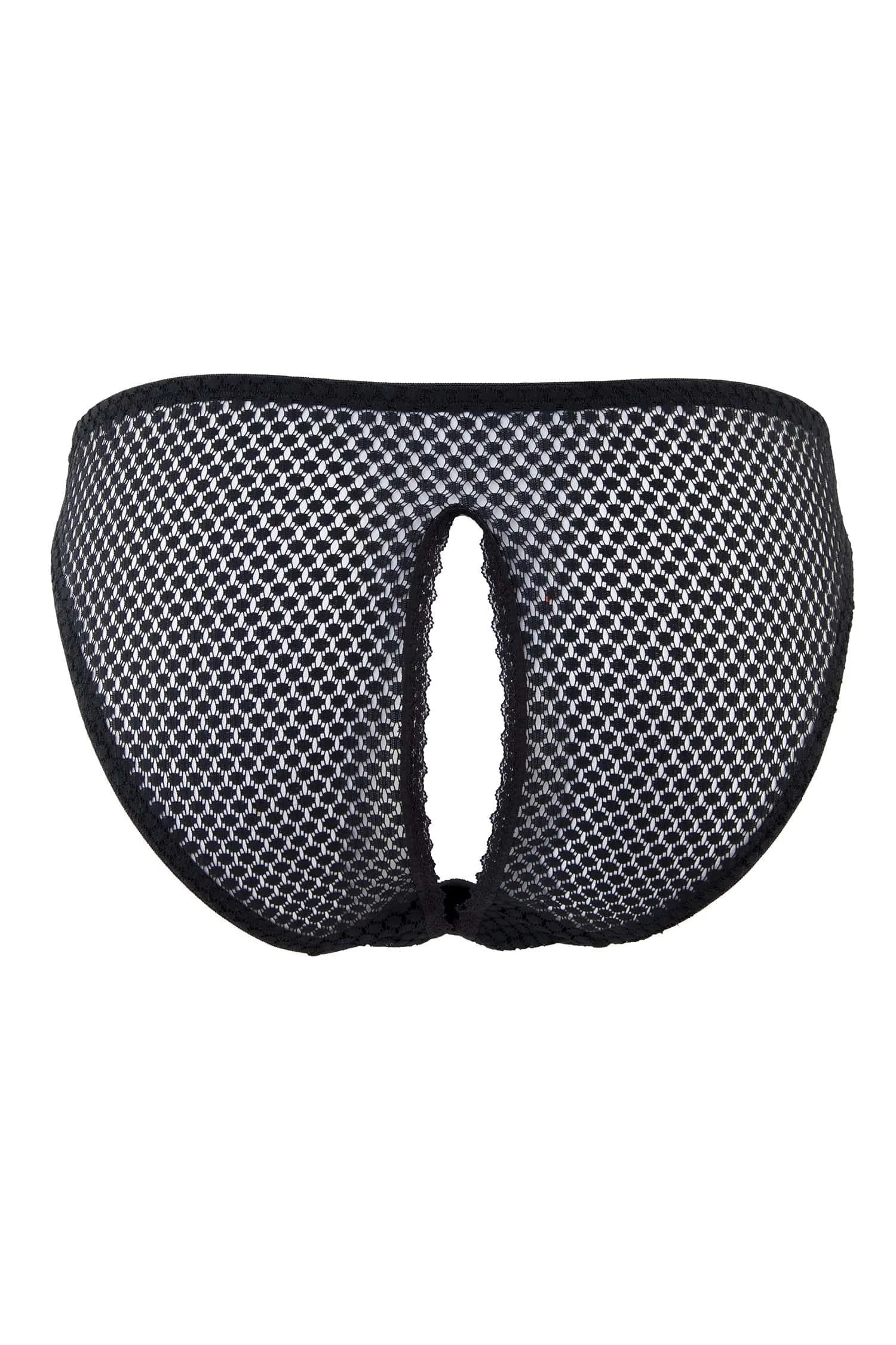 Carlota Black Tulle Ouvert Brief Curve