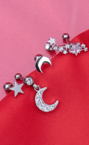 Celestial Curated Ear Stack [Silver]