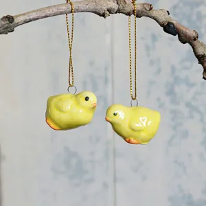 Ceramic Chick Easter Decoration