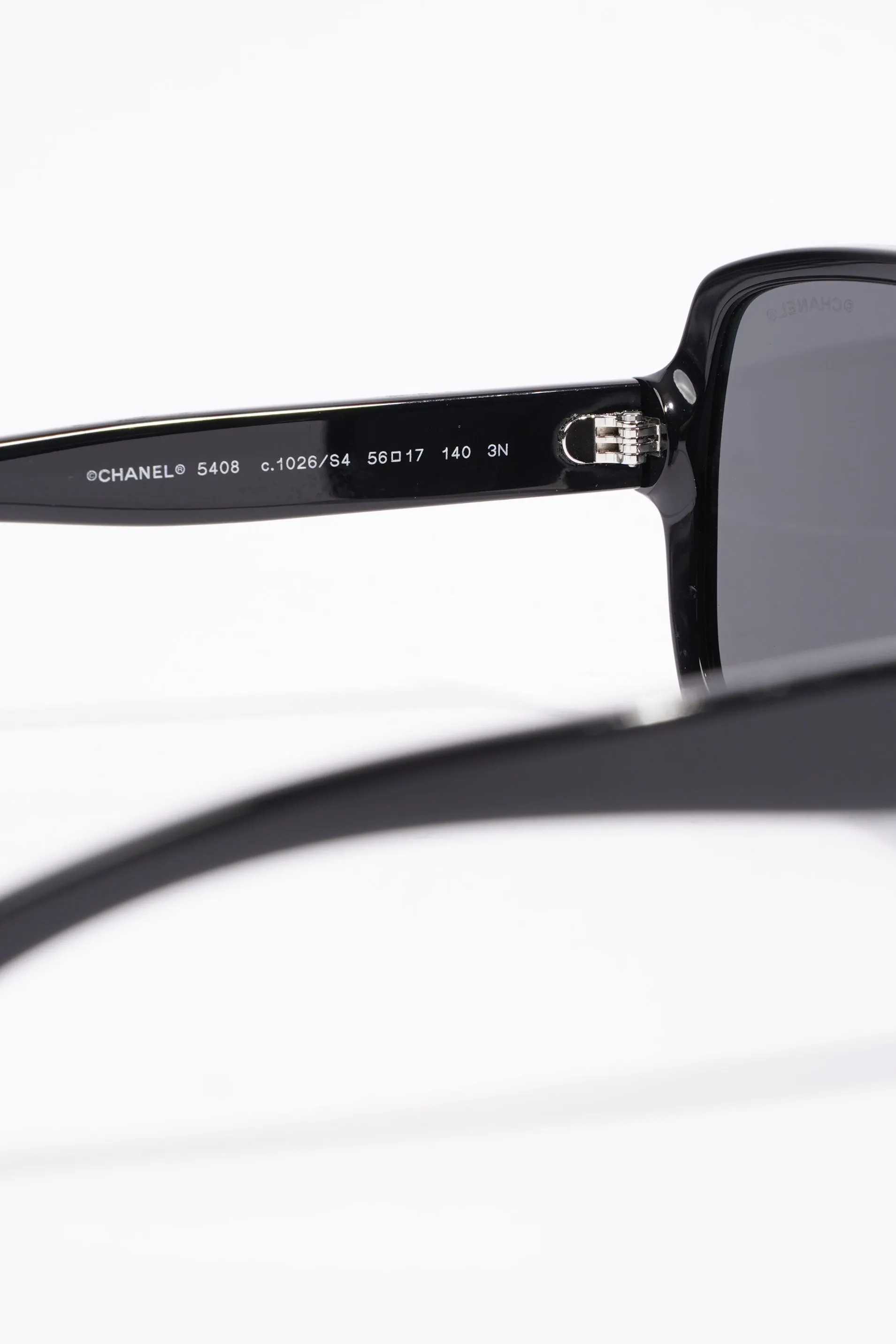 Chanel 5408-A Sunglasses Black Acetate 140