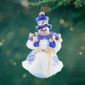 Charming Chinoiserie Snowman