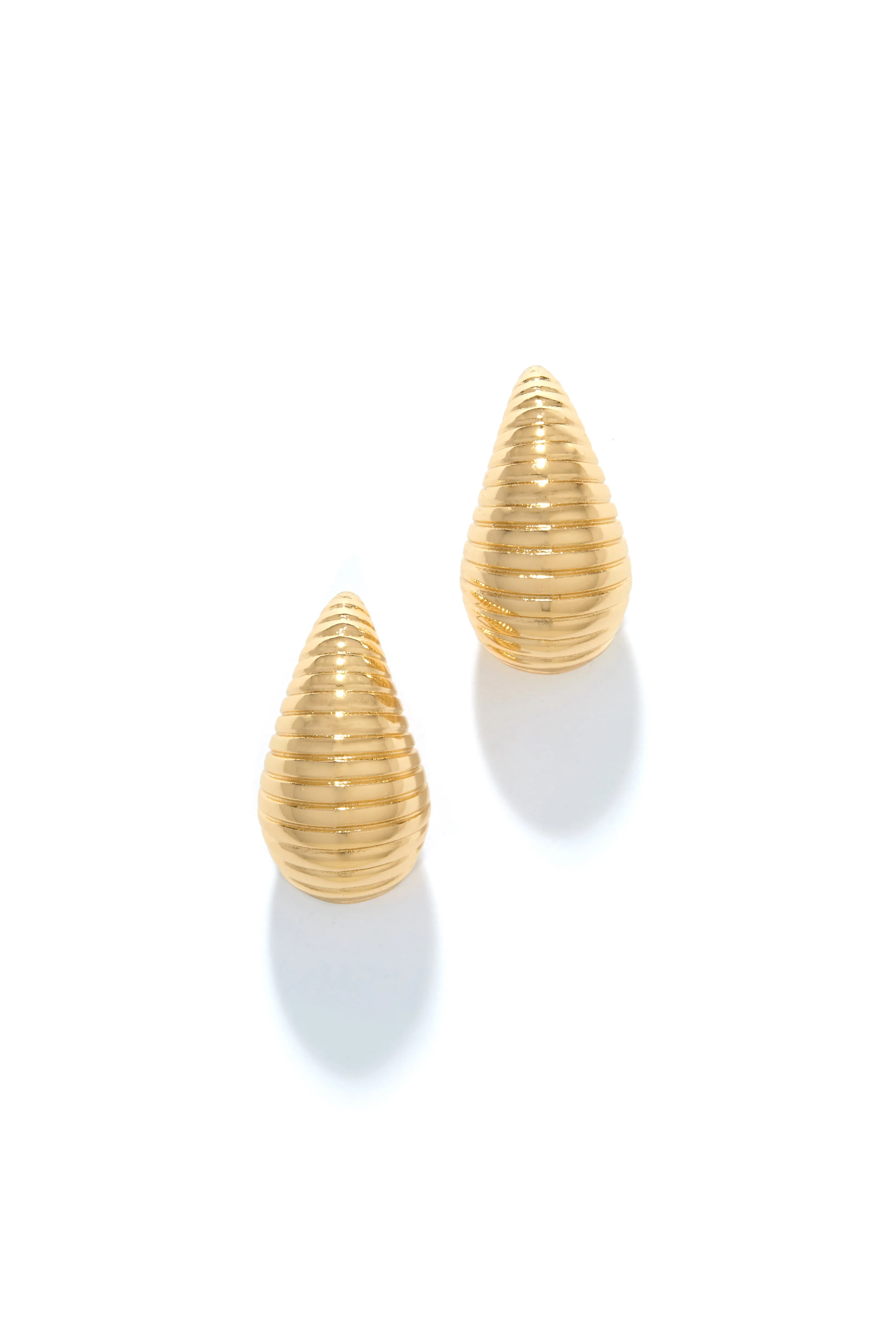 Chiara Textured Drop Earring - Silver