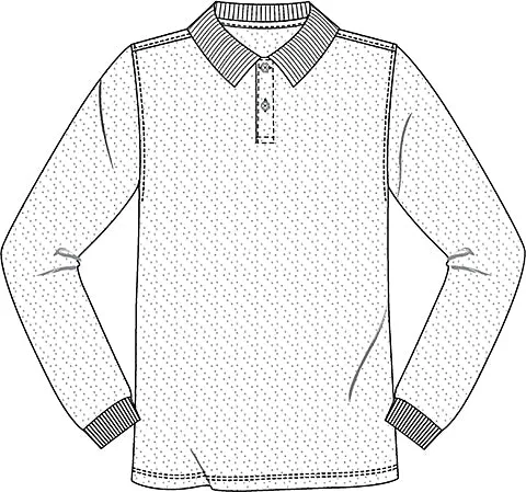 Christine - UNISEX LS PIQUE POLO  58350