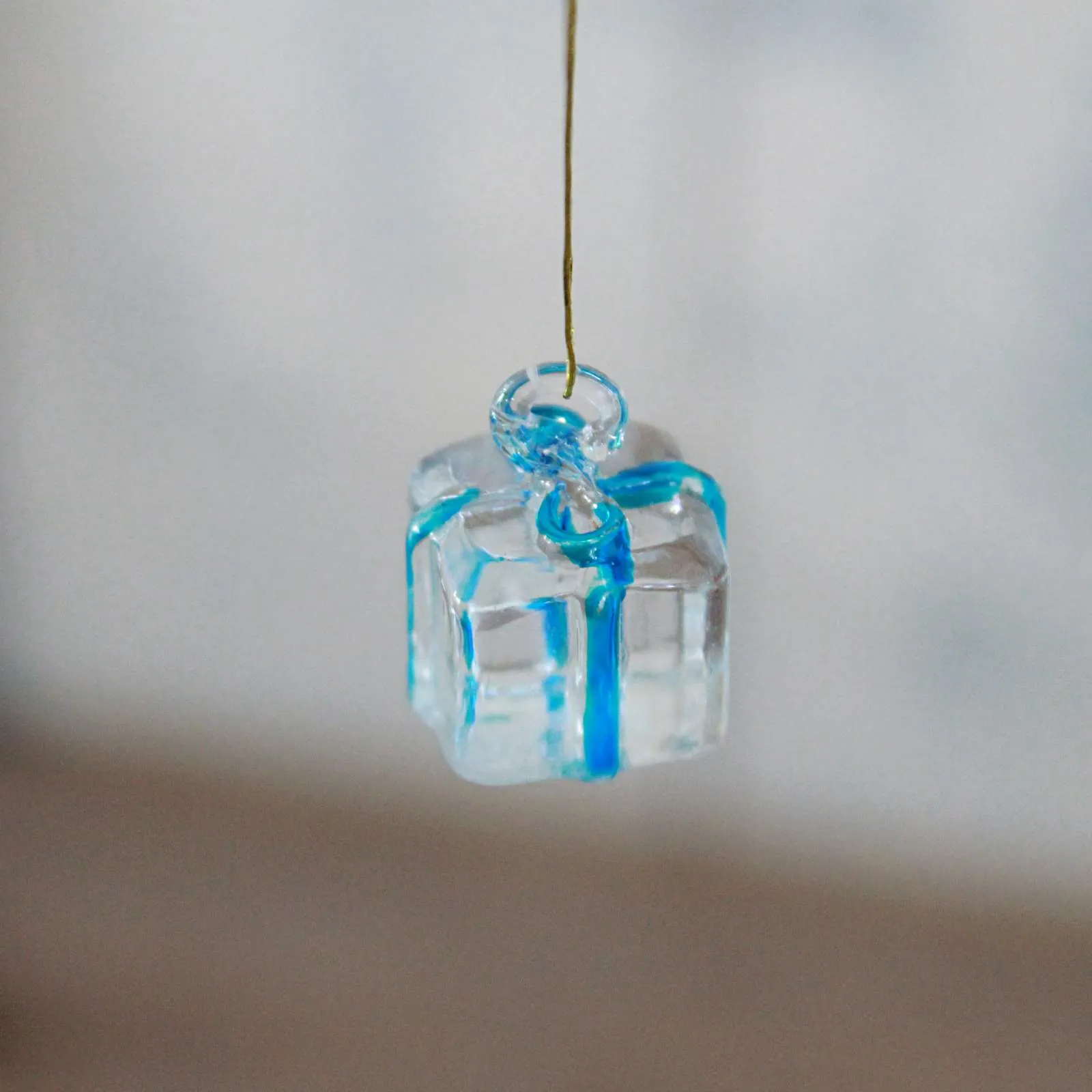 Coloured Glass Present Decoration
