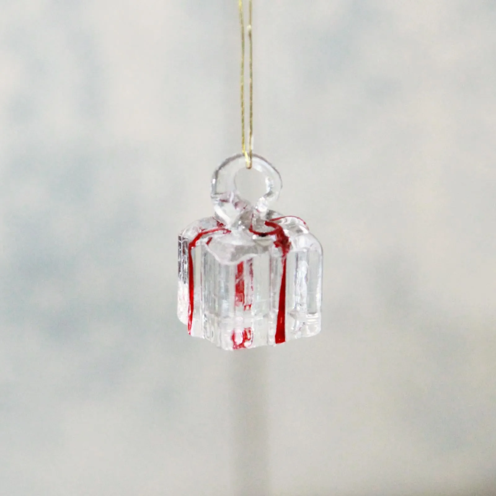 Coloured Glass Present Decoration