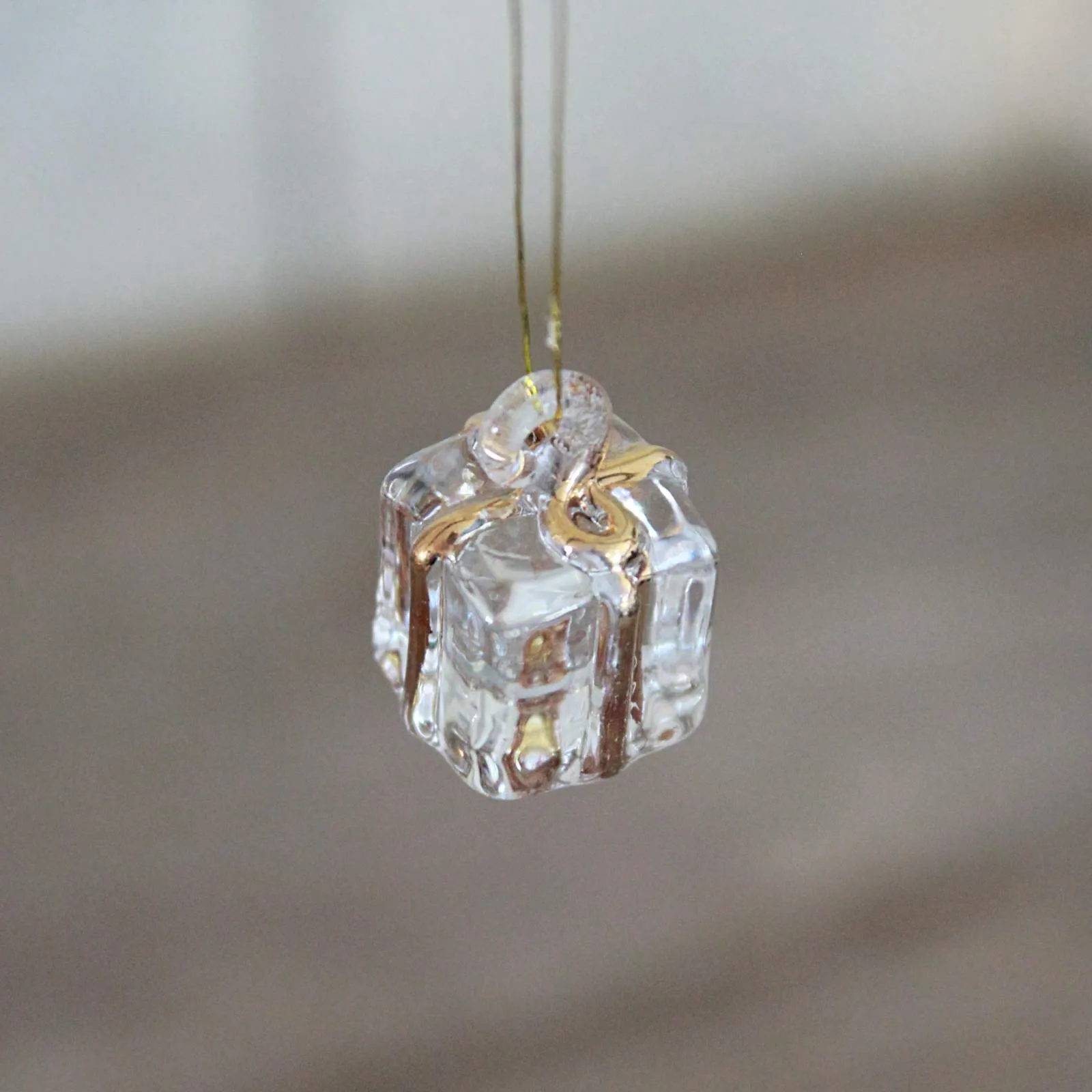Coloured Glass Present Decoration
