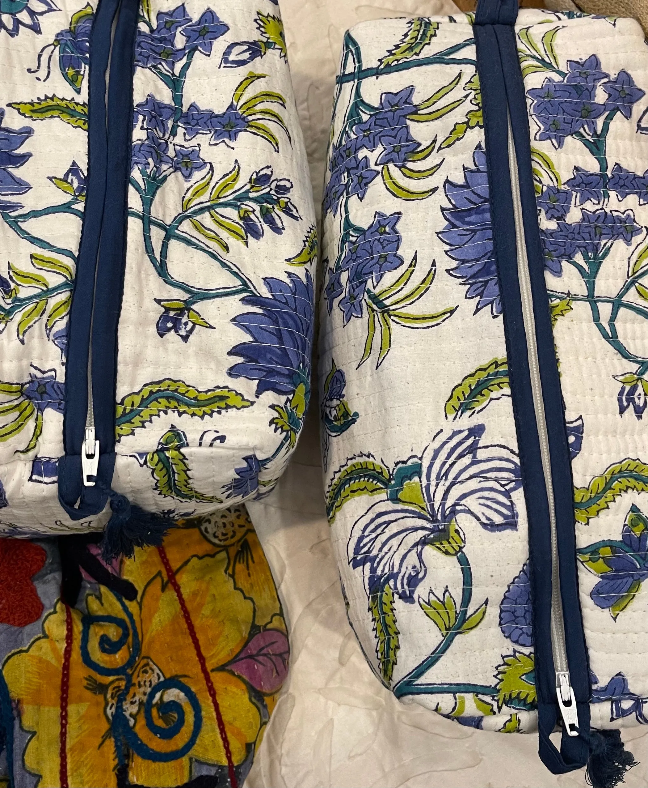 Cosmetic Bag - Floral Indigo