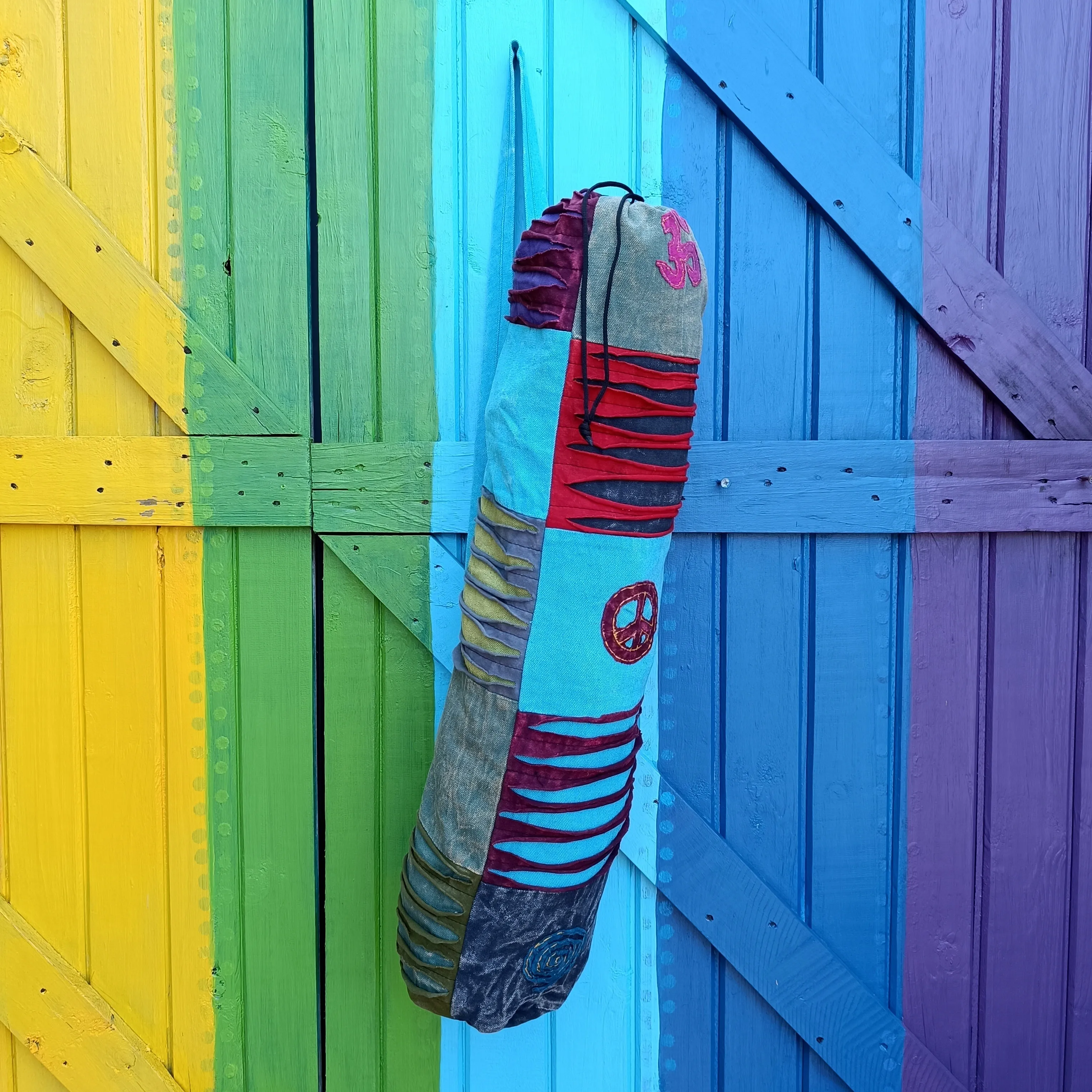 Cotton Patchwork Yoga Mat Bag