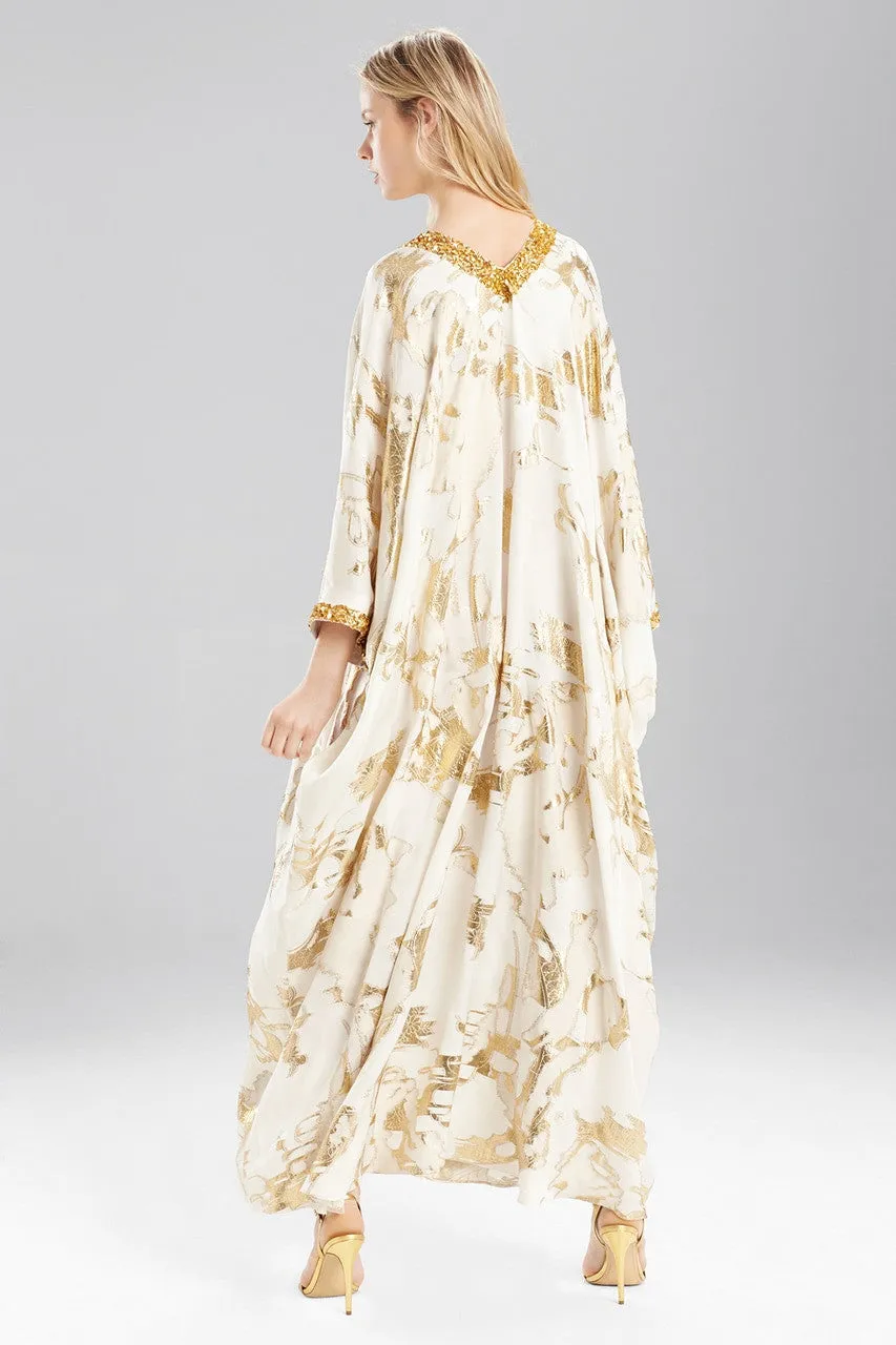 Couture Embellished Luster Caftan
