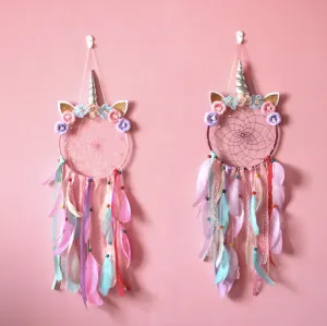 Cute Unicorn Dreamcatcher Wall Art