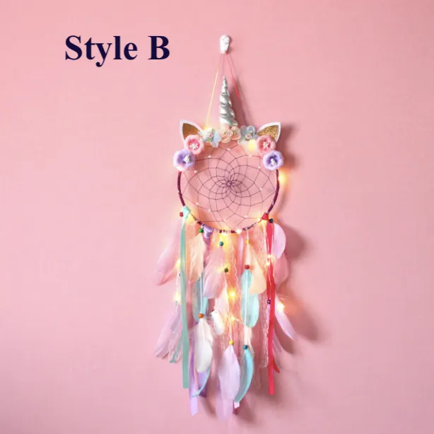 Cute Unicorn Dreamcatcher Wall Art