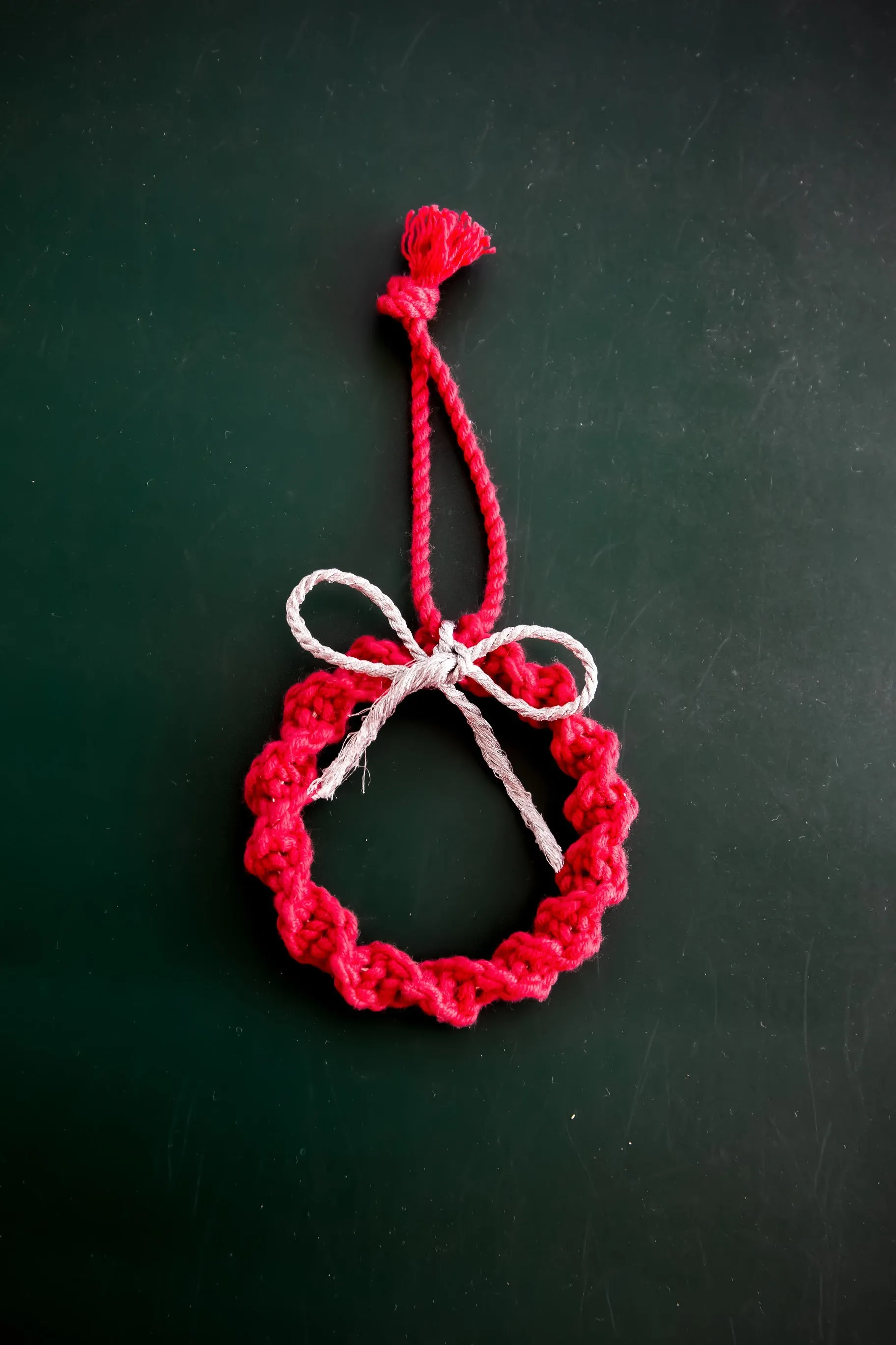 DecoTalk Macrame Christmas Ornaments Set of 5 with FREE Gift bag