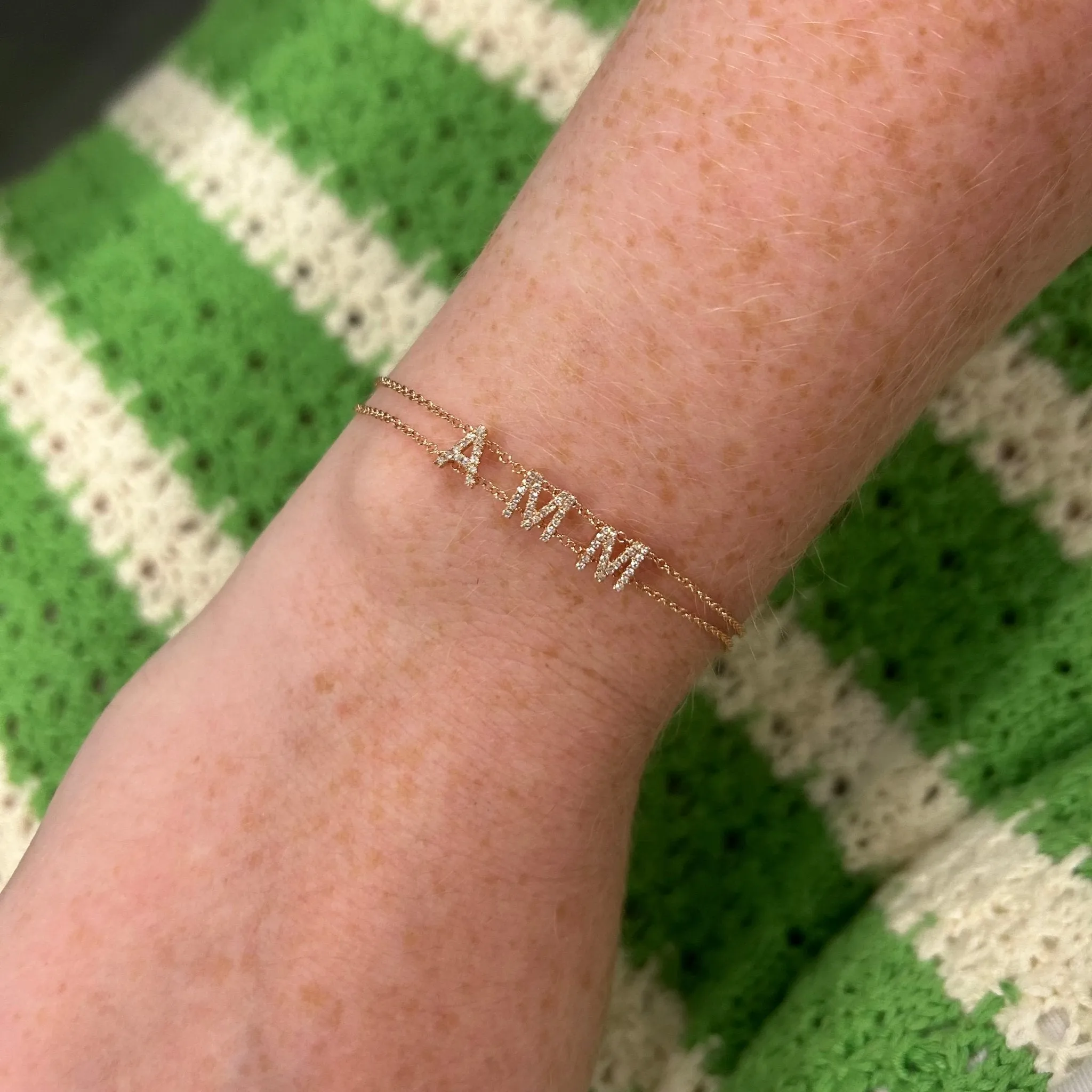 Diamond Custom Name Bracelet