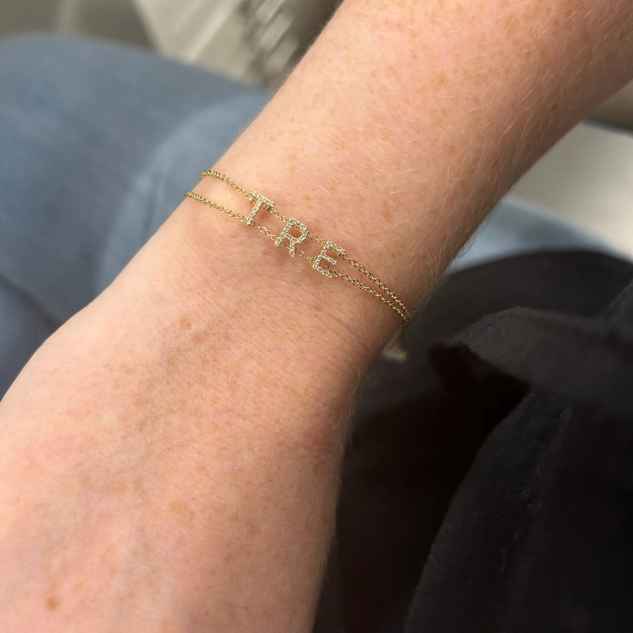 Diamond Custom Name Bracelet