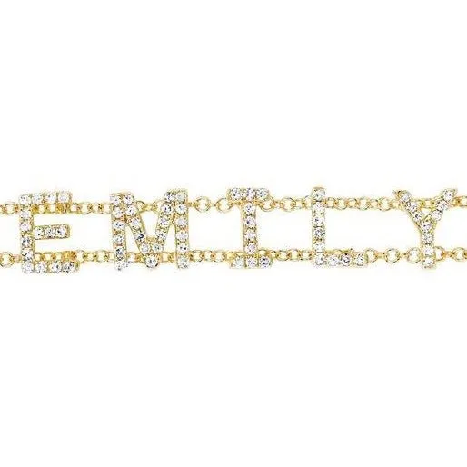 Diamond Custom Name Bracelet