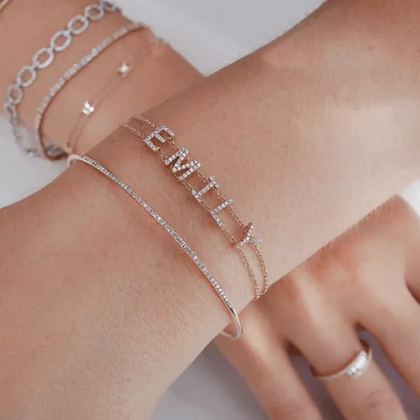 Diamond Custom Name Bracelet