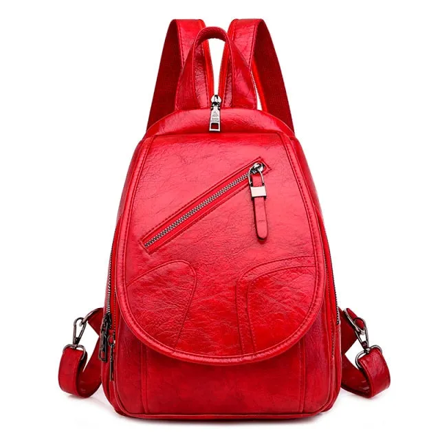 Eccentric PU Leather Backpack