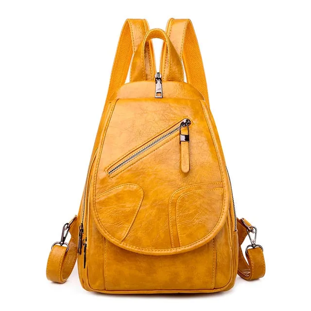 Eccentric PU Leather Backpack