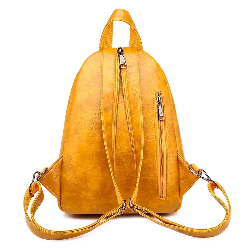 Eccentric PU Leather Backpack