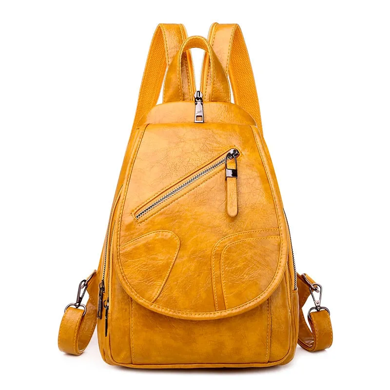 Eccentric PU Leather Backpack