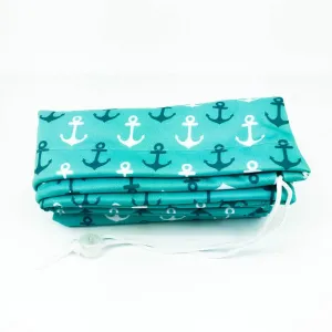 Elf Xtra Large Waterproof Laundry Bag Turquoise Anchor