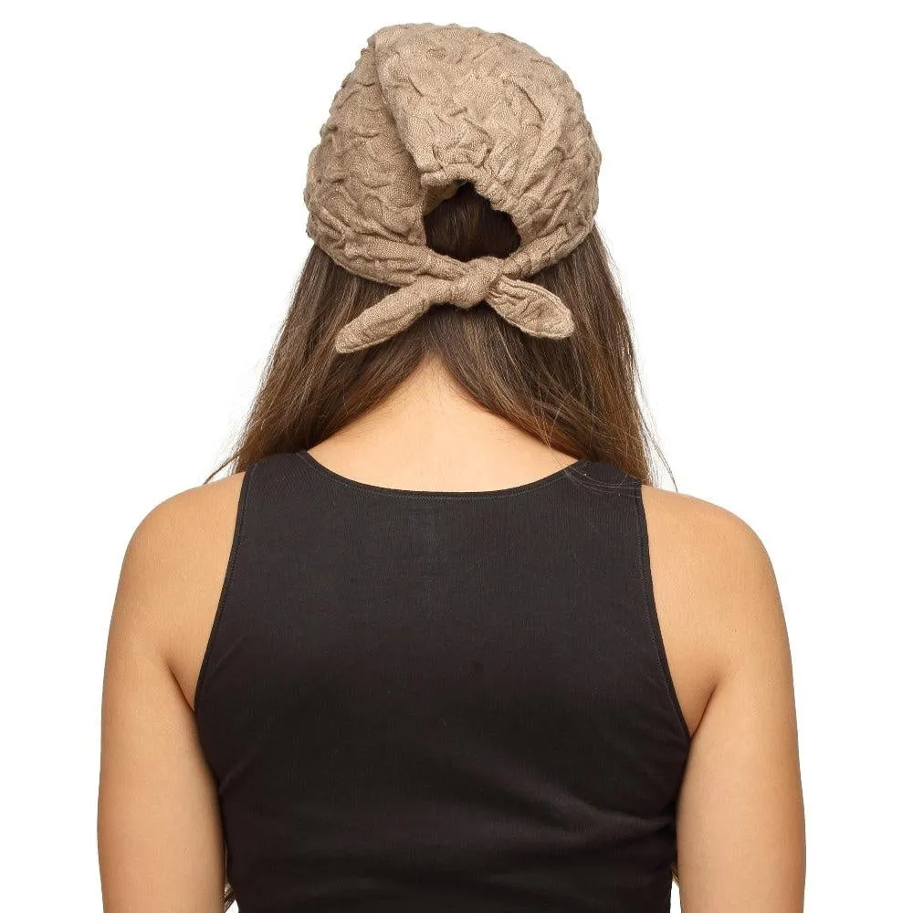 Fabseasons Tan Foldable Cotton Fancy Cap