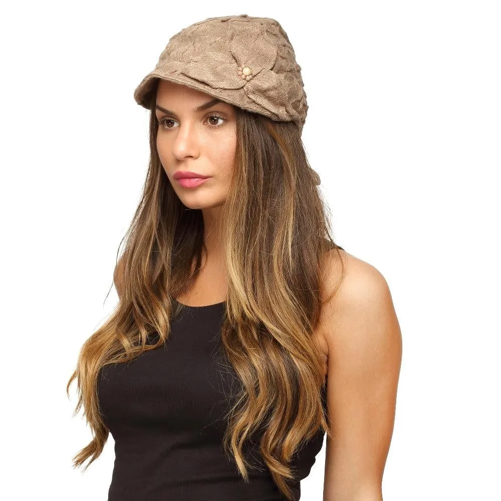 Fabseasons Tan Foldable Cotton Fancy Cap