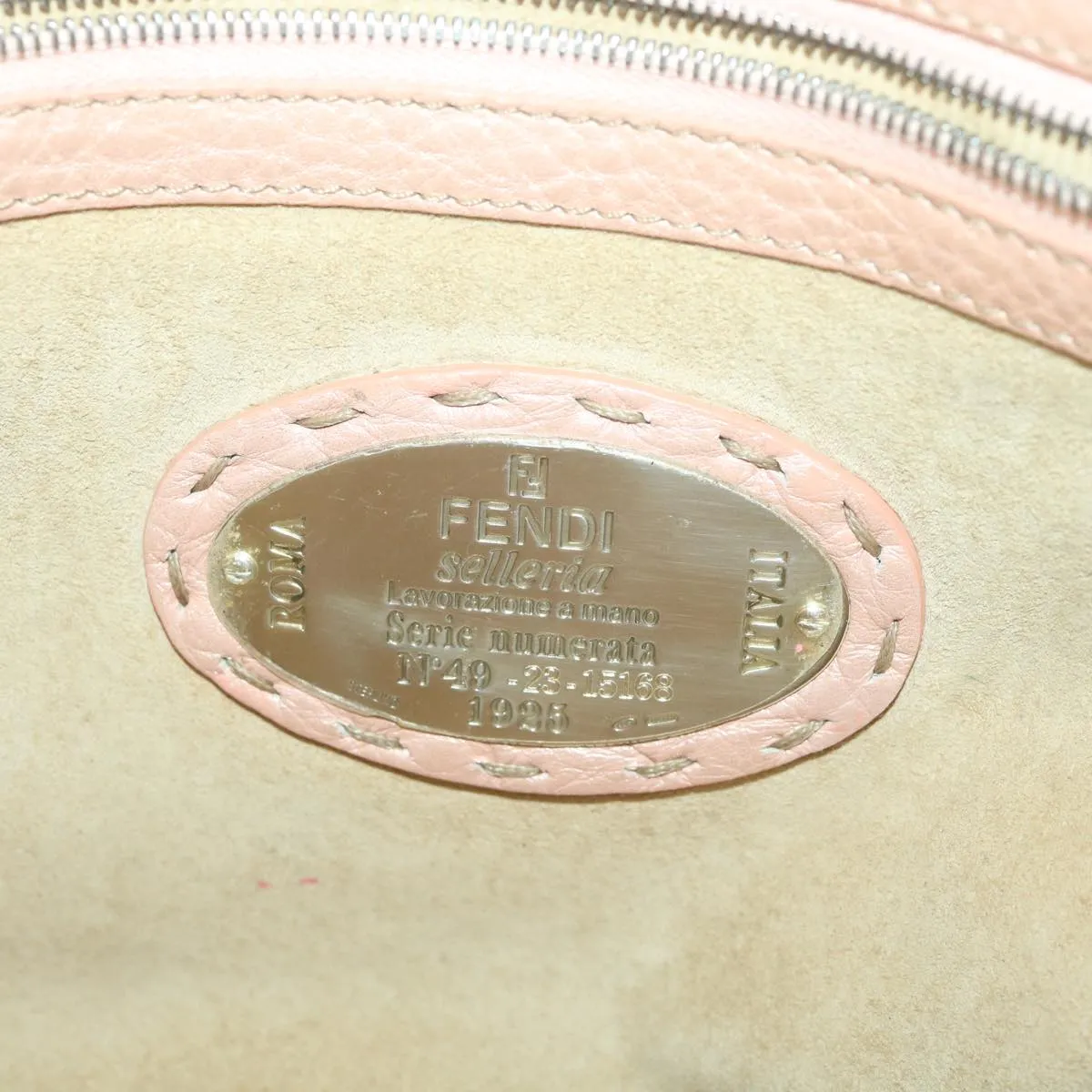 FENDI Celeria Tote Bag Leather Pink  bs4616