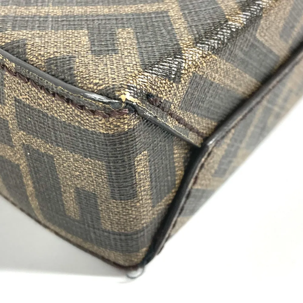 FENDI Clutch bag 7VA564 Leather / canvas Brown Zucca logo mens Used