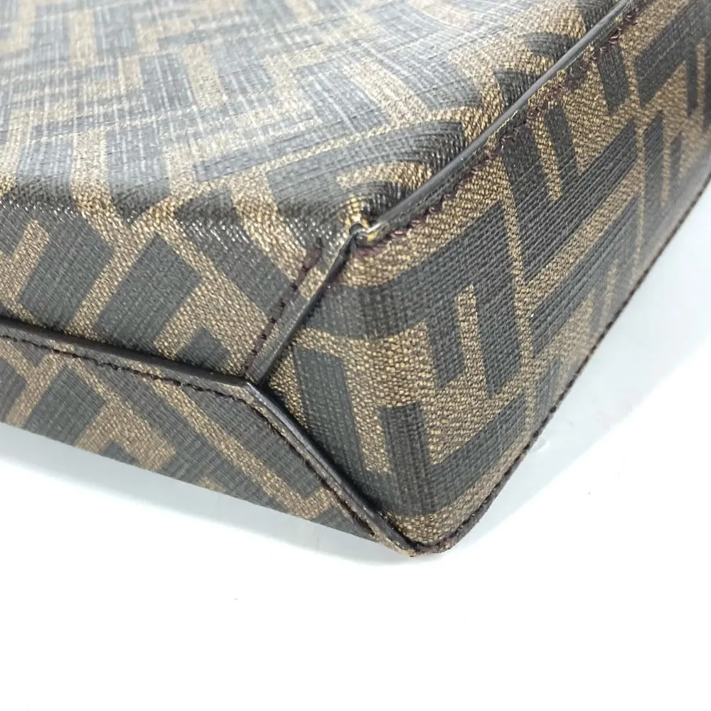 FENDI Clutch bag 7VA564 Leather / canvas Brown Zucca logo mens Used