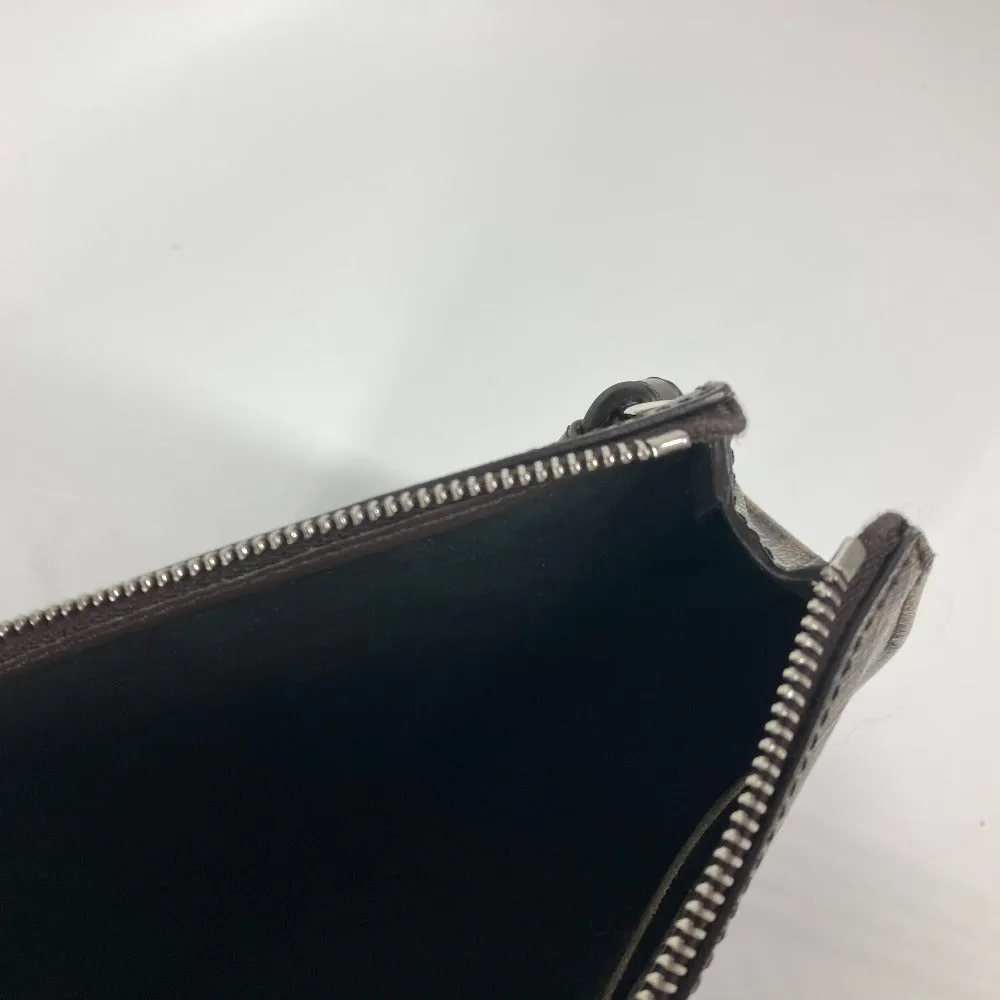 FENDI Clutch bag 7VA564 Leather / canvas Brown Zucca logo mens Used