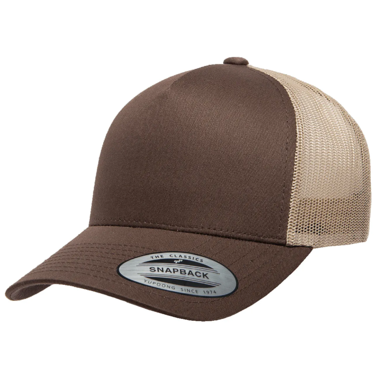 Flexfit Yupoong Classics® 5-Panel Retro Mesh Trucker Cap - 2-Tone